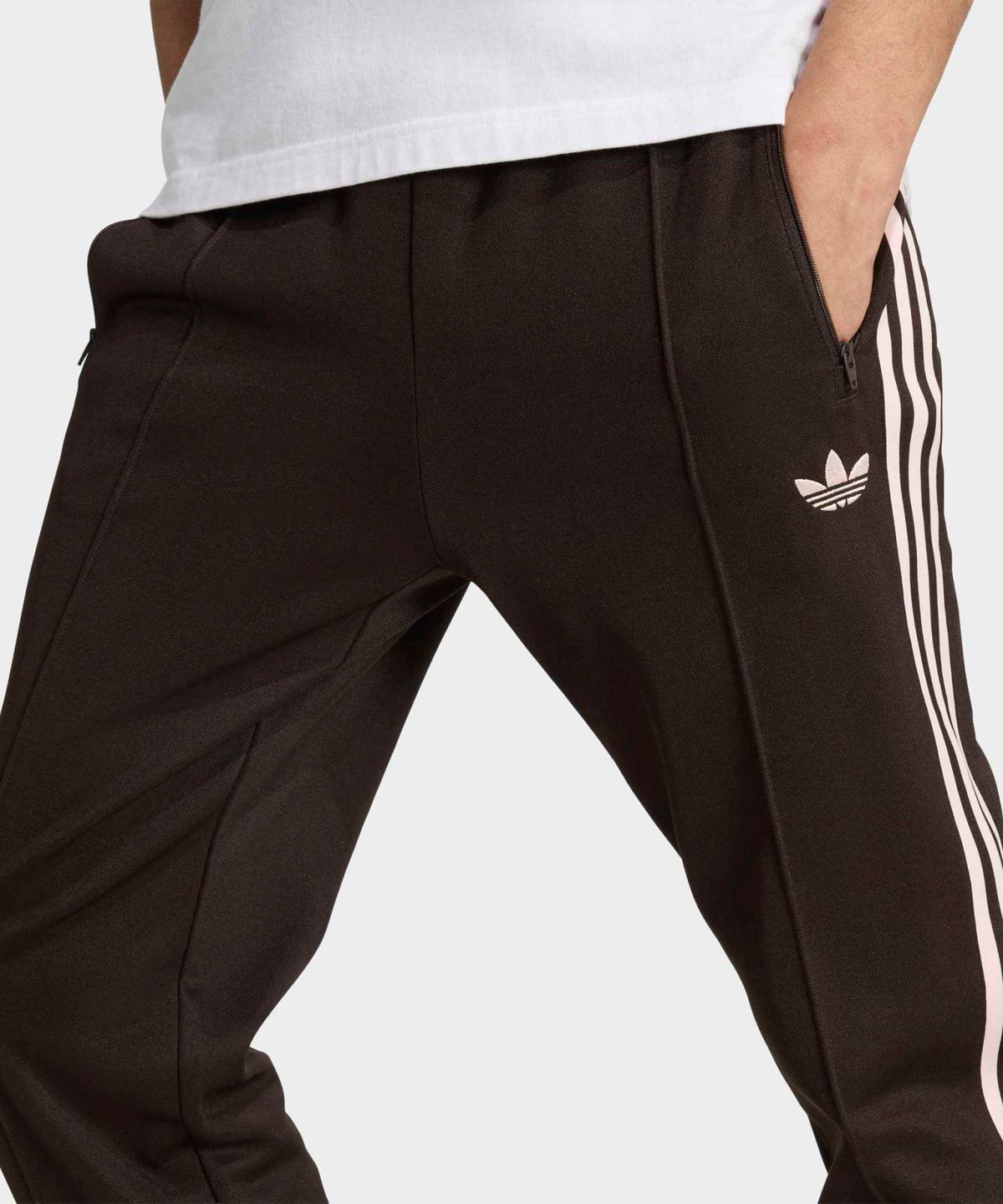 아디다스(ADIDAS) 클래식 트랙 팬츠 - 아우라커피:샌드핑크 / KE1667