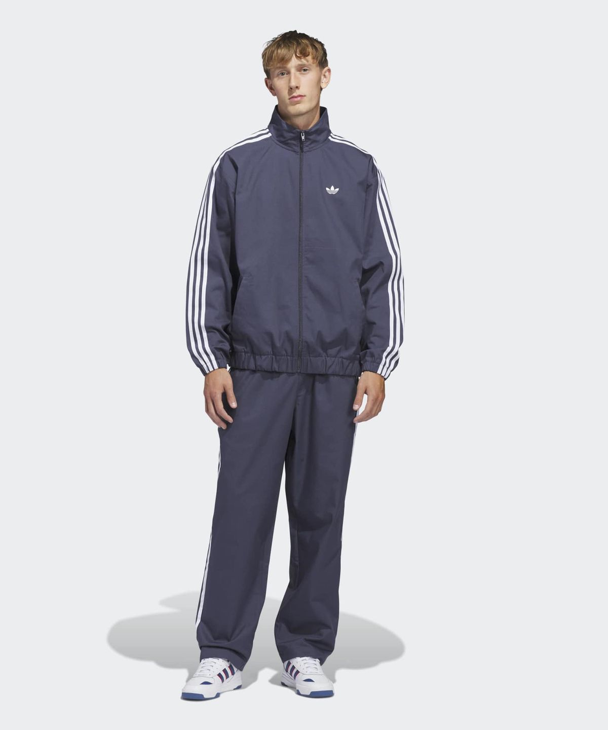아디다스(ADIDAS) 스케이트보딩 우븐 슈퍼스타 트랙 팬츠 - 쉐도우네이비 / KS8224