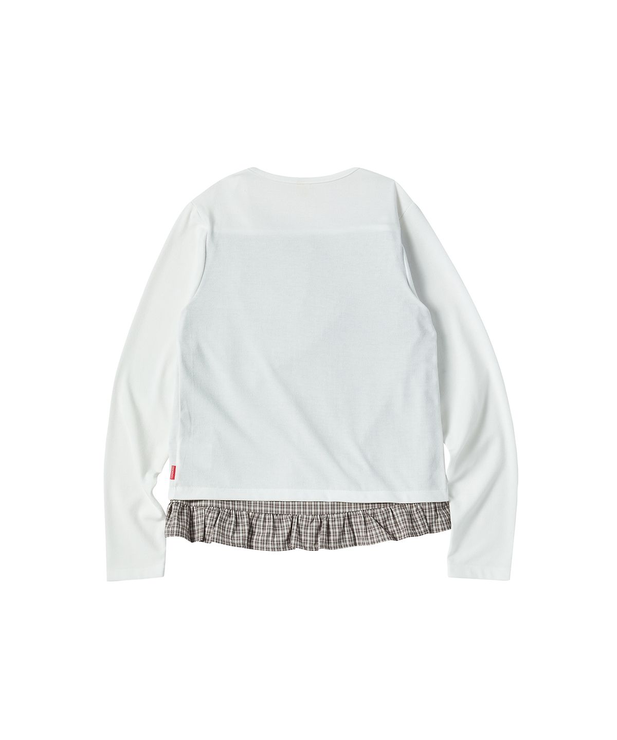 꼬모니노즈(COMONINOZ) W CHECK CARDIGAN [IVORY]