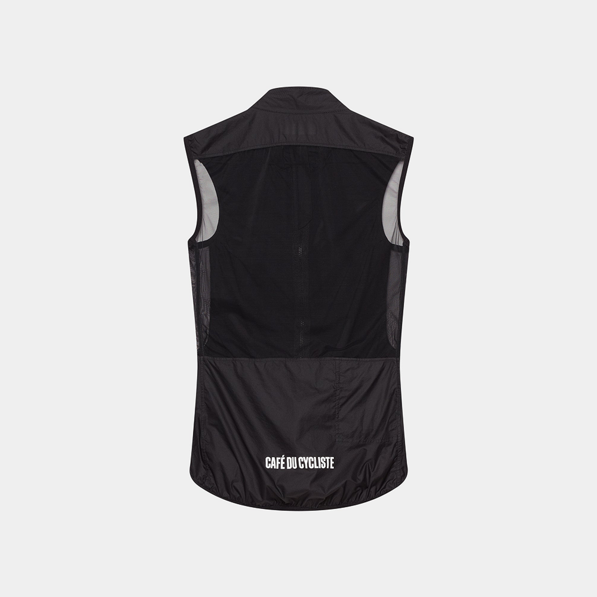 카페 드 사이클리스트(CAFE DU CYCLISTE) 에디트 클래식 질넷 바람막이 조끼 블랙 여성