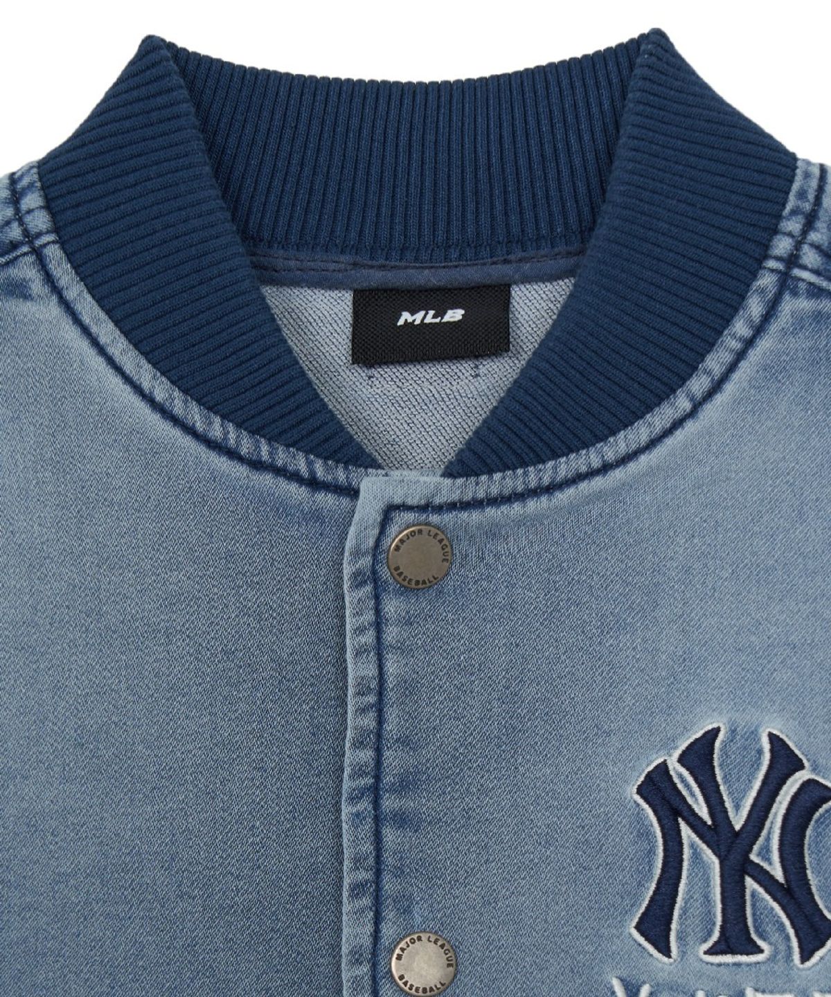 엠엘비 키즈(MLB KIDS) 스트릿 저지데님 홑겹 점퍼 NY (Blue)