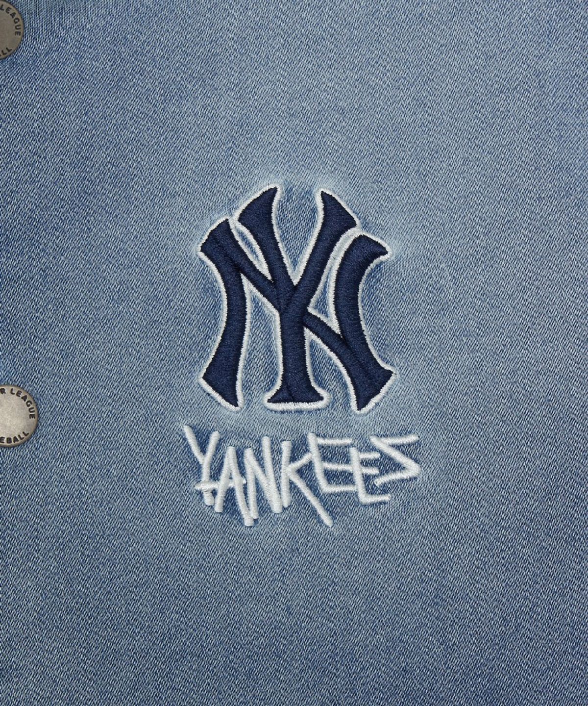 엠엘비 키즈(MLB KIDS) 스트릿 저지데님 홑겹 점퍼 NY (Blue)