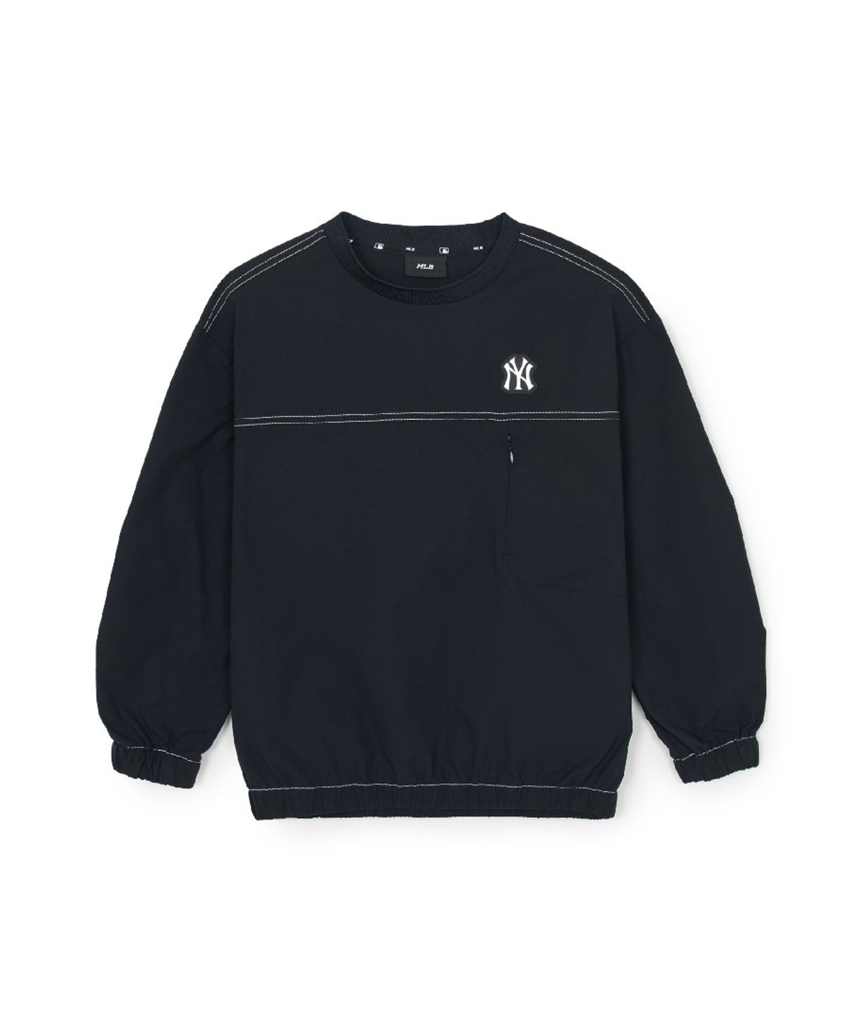 엠엘비 키즈(MLB KIDS) 아웃도어 베이직 우븐 맨투맨 NY (Black)
