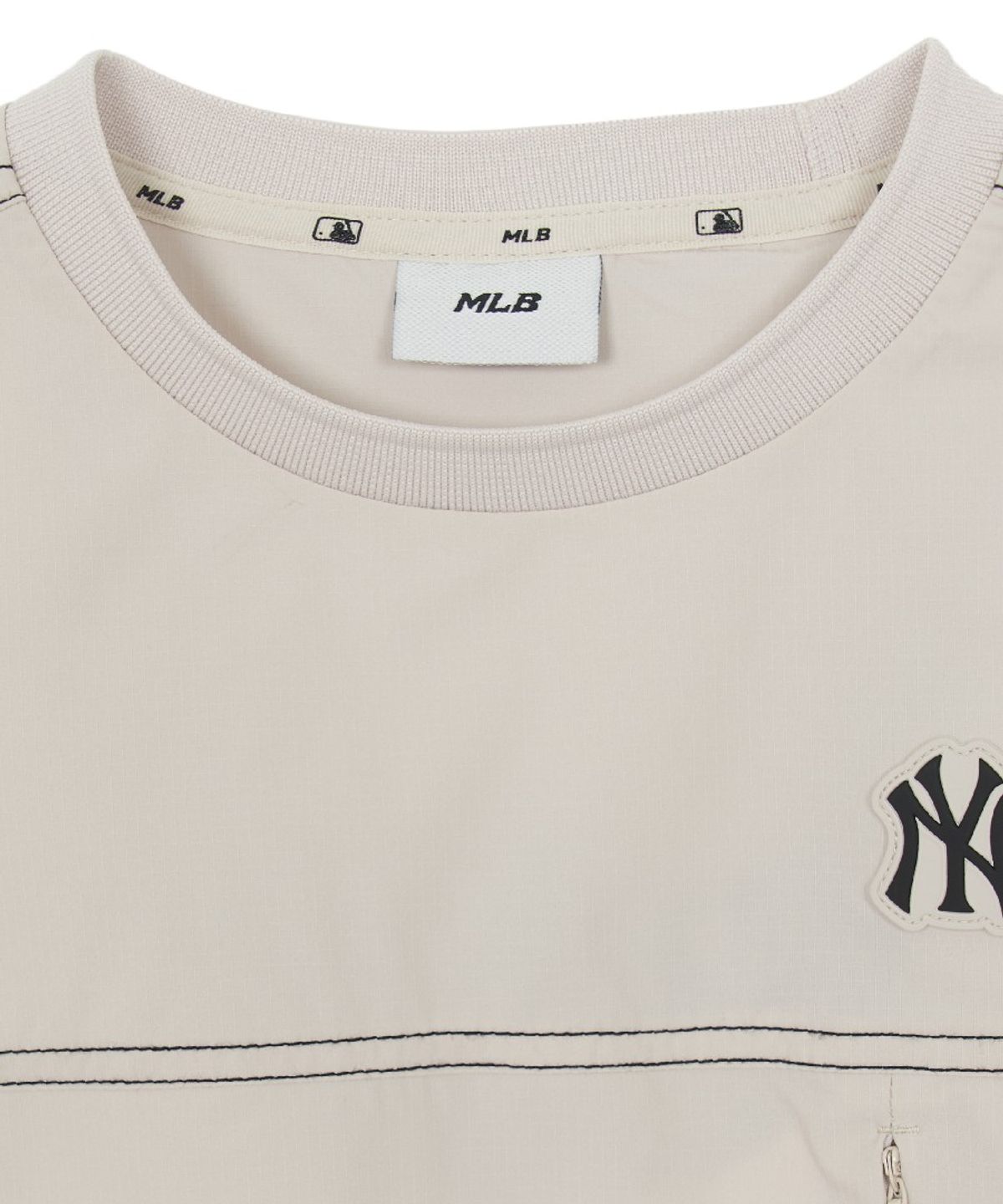 엠엘비 키즈(MLB KIDS) 아웃도어 베이직 우븐 맨투맨 NY (D.Cream)