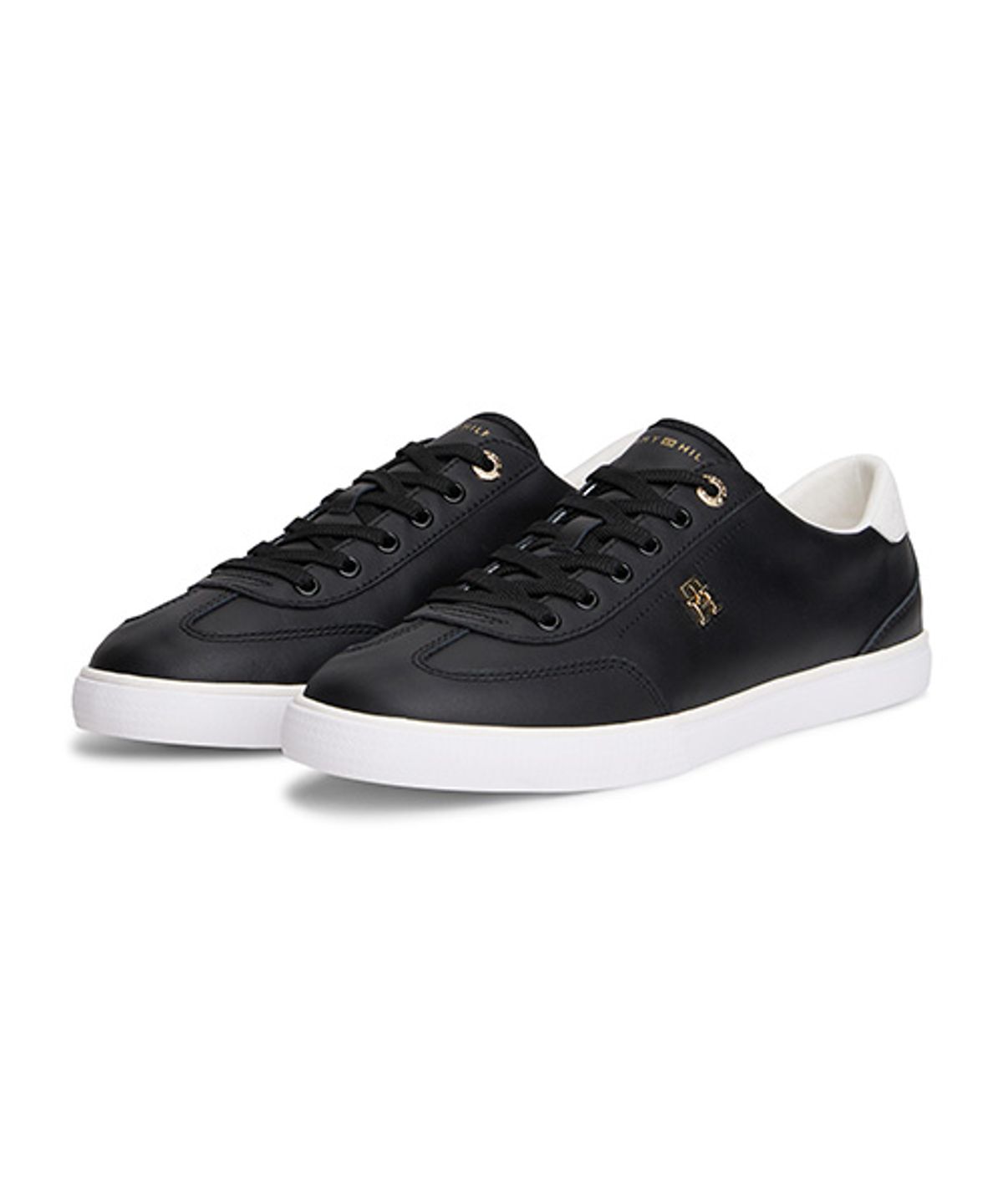 타미힐피거(TOMMY HILFIGER) 케즈 로프로파일 레더 스니커즈-블랙(T52G1ARS170WT1BDS) (T52G1ARS170WT1BDS)