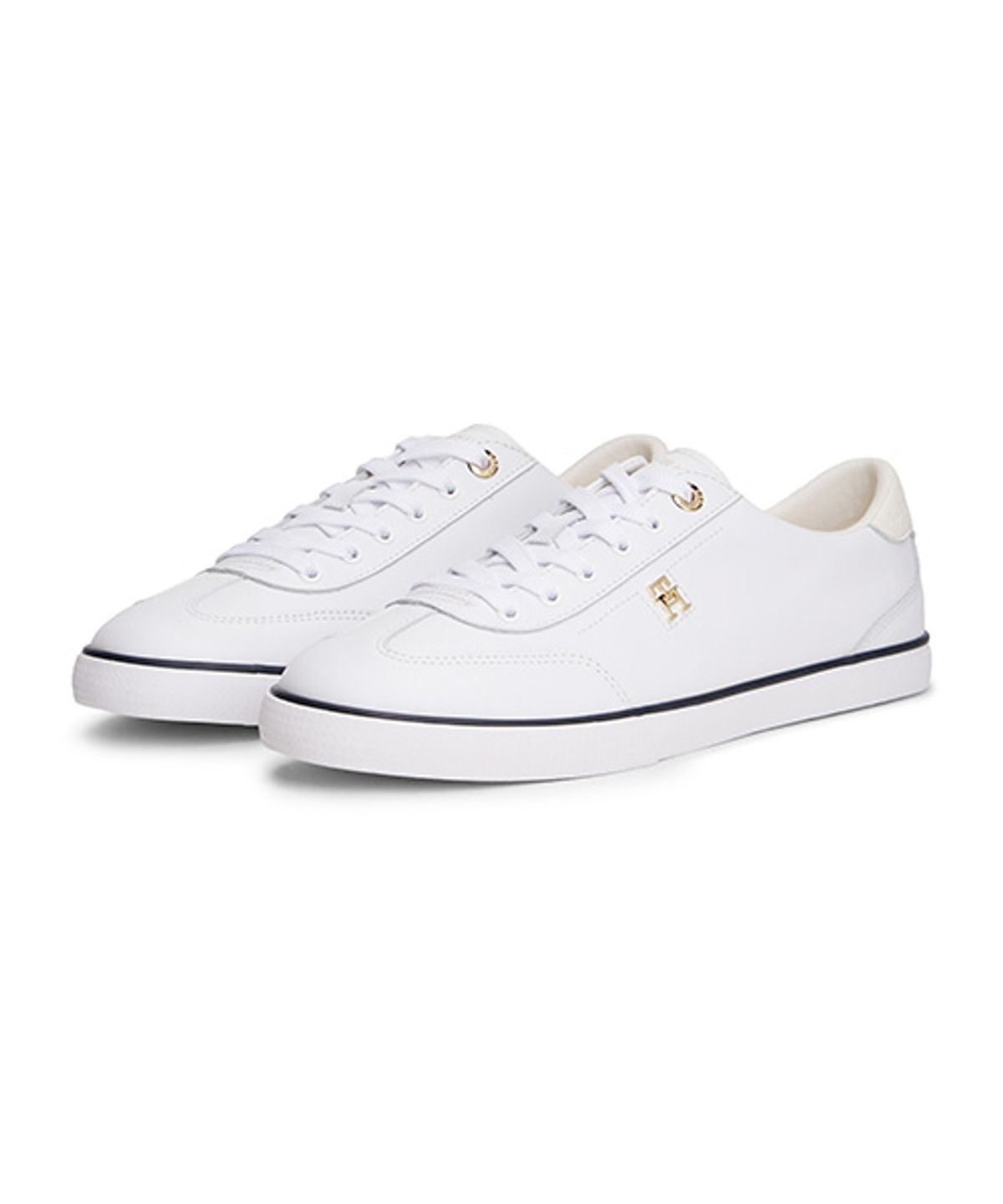 타미힐피거(TOMMY HILFIGER) 케즈 로프로파일 레더 스니커즈-화이트(T52G1ARS170WT1YBS) (T52G1ARS170WT1YBS)