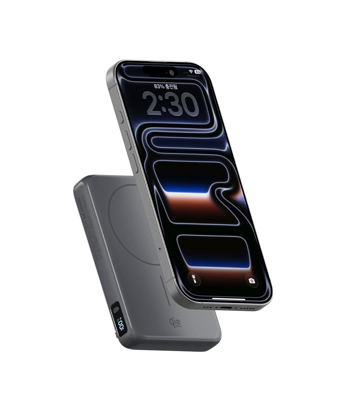 아트뮤(ARTMU) Qi2 25W 맥세이프 초고속 무선 보조배터리 10000mAh QB610 그레이