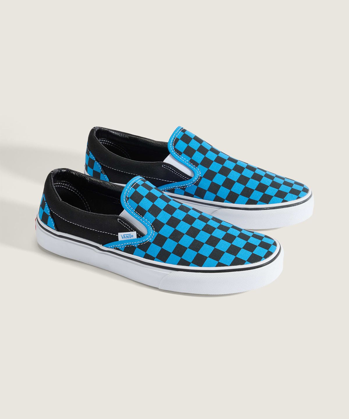 반스(VANS) 클래식 슬립온 - (체커보드) 브라이트 아주르 / VN000DAHFNM1