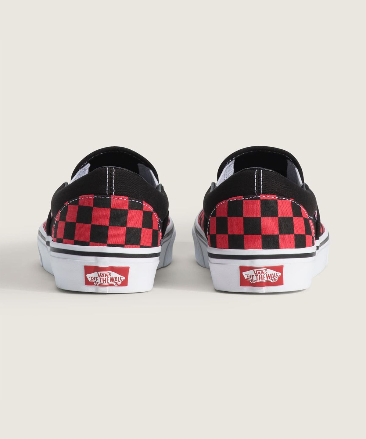 반스(VANS) 클래식 슬립온 - (체커보드) 크림슨 헤이즈 / VN000DAHFO91