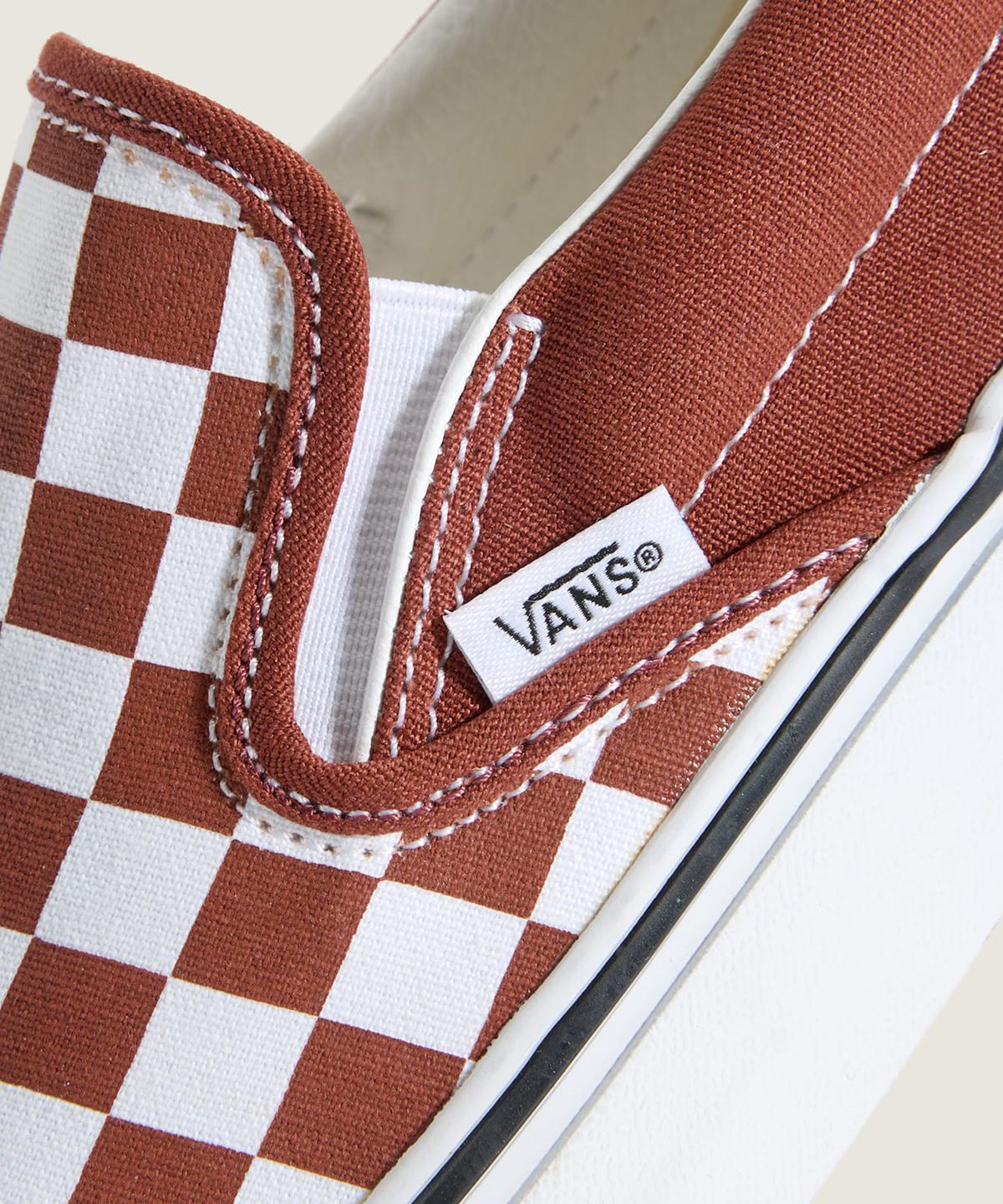 반스(VANS) 클래식 슬립온 - (컬러띠어리 체커보드) 러스트 브론즈 / VN000DAHFSB1