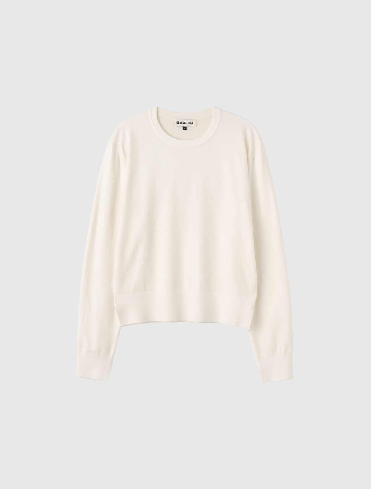 제너럴아이디어(GENERALIDEA) 릴렉스드 에센셜 크루넥 풀오버 [WHITE] / GF1LKP510