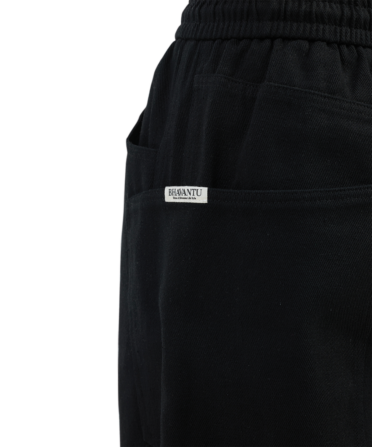 바반투(BHAVANTU) Om Lotus Oversized Pants (Black / Khaki)