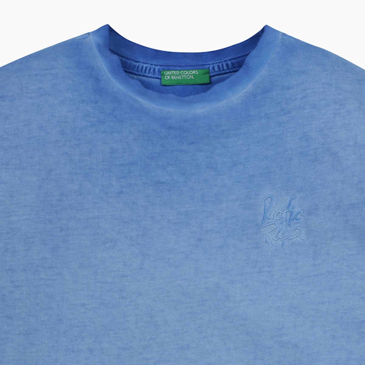 베네통키즈(BENETTONKIDS) 컬러 워싱 티셔츠_3085C10P9BL