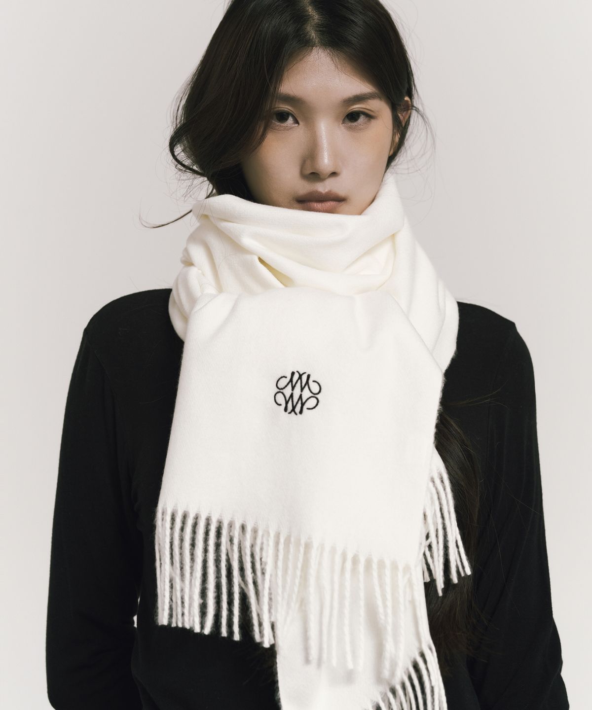 닉앤니콜(NICK&NICOLE) NICOLE PREMIUM MUFFLER_IVORY