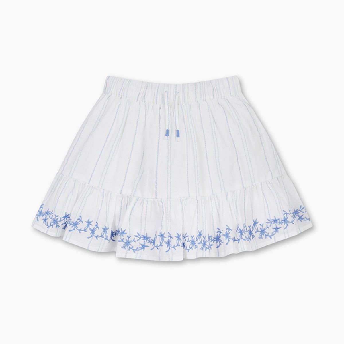 베네통키즈(BENETTONKIDS) 키즈 로맨틱 자수 스커트_44HZG0016WH