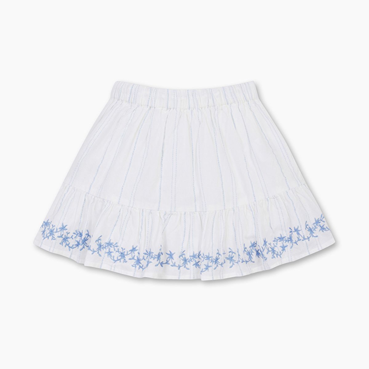 베네통키즈(BENETTONKIDS) 키즈 로맨틱 자수 스커트_44HZG0016WH