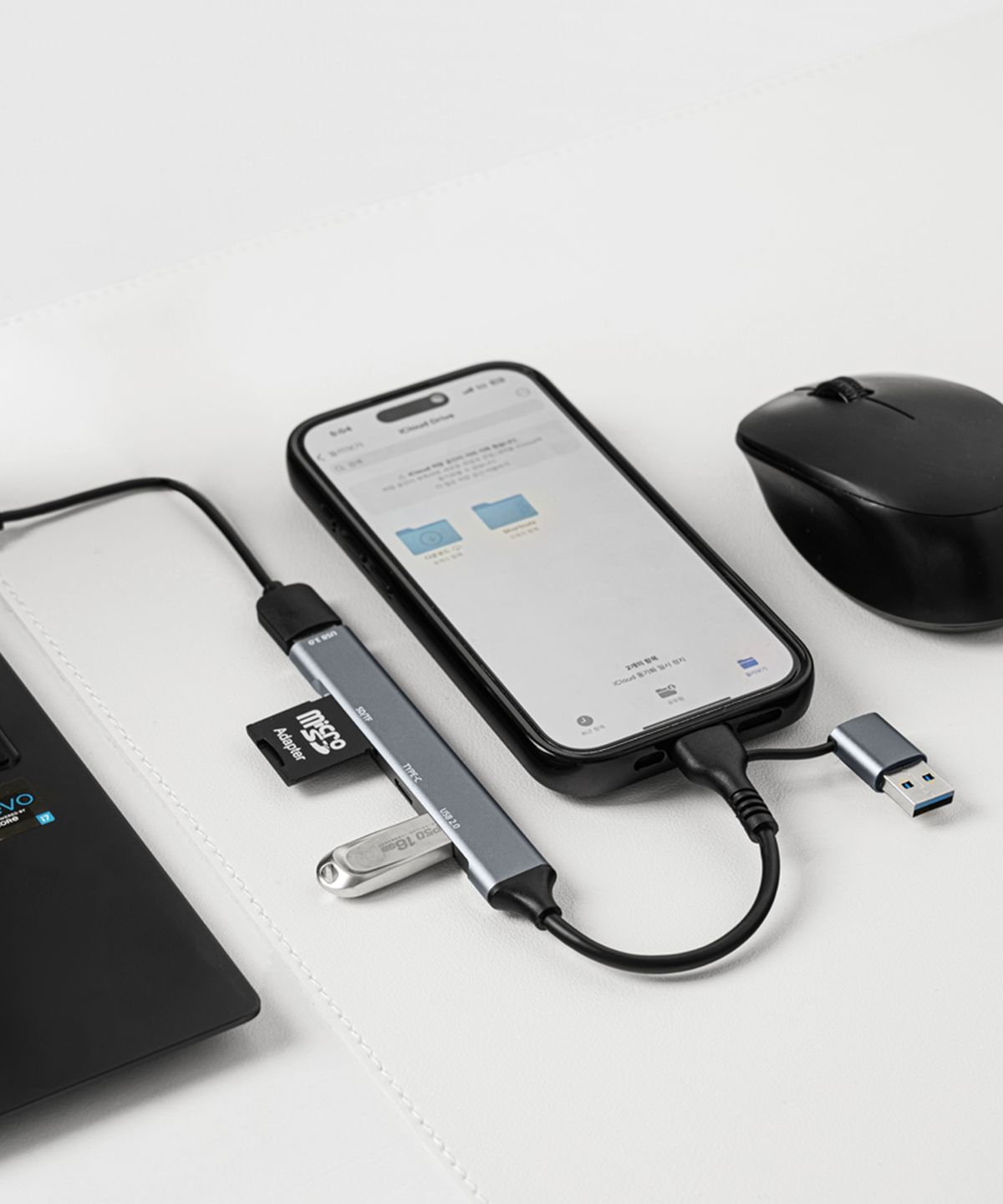 인썸(IN:SOME) 5in1 USB 3.0 4포트 c타입 멀티 허브 IMH-1