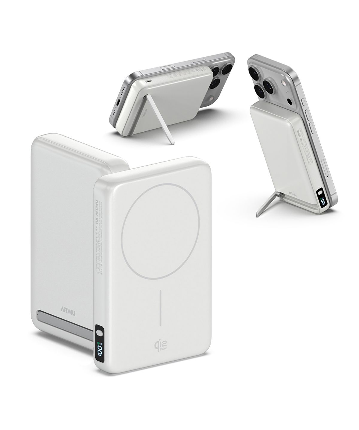 아트뮤(ARTMU) Qi2 25W 맥세이프 초고속 무선 보조배터리 10000mAh QB610 화이트