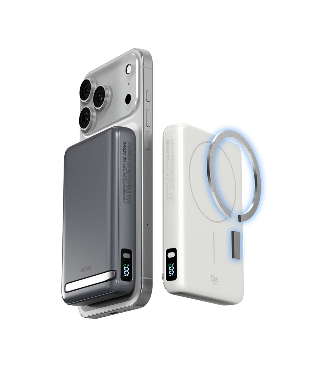 아트뮤(ARTMU) Qi2 25W 맥세이프 초고속 무선 보조배터리 10000mAh QB610 화이트