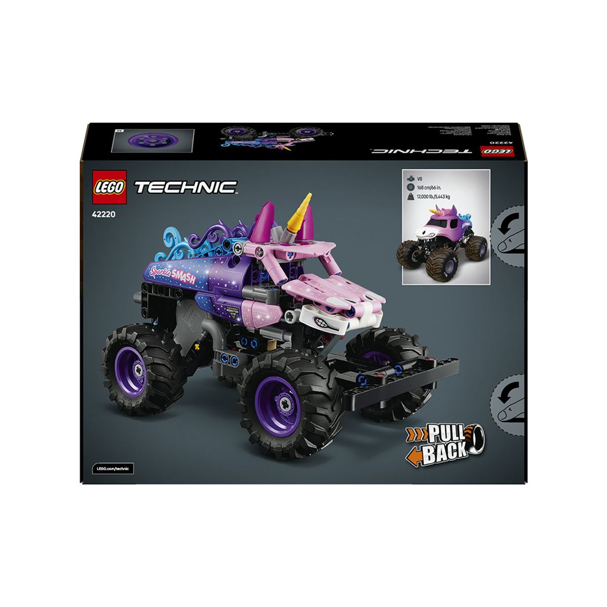 레고(LEGO) 레고 테크닉 42220 Monster Jam™ Sparkle Smash™ 풀백 [레고공식]