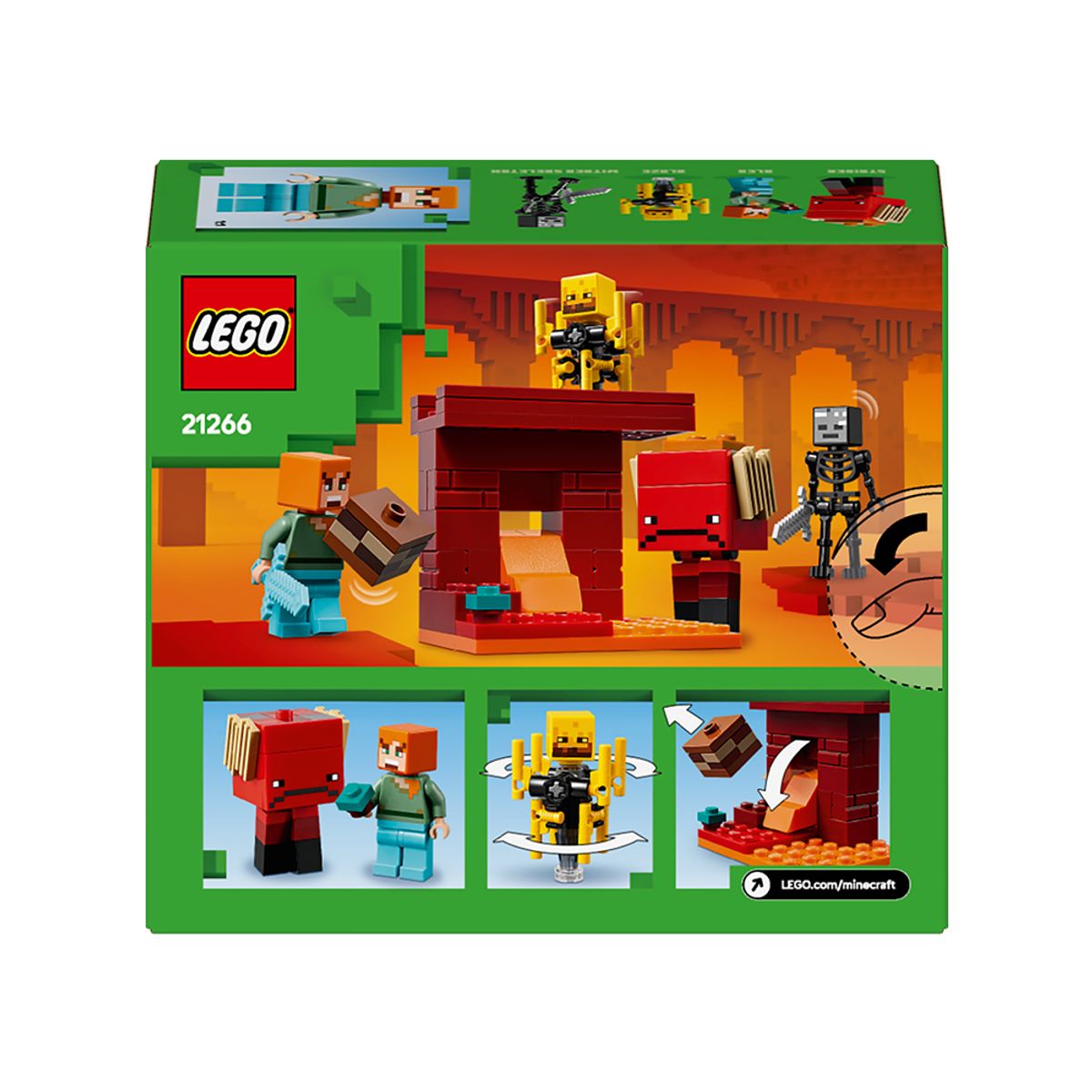레고(LEGO) 레고 마인크래프트 21266 네더 용암 전투 [레고공식]