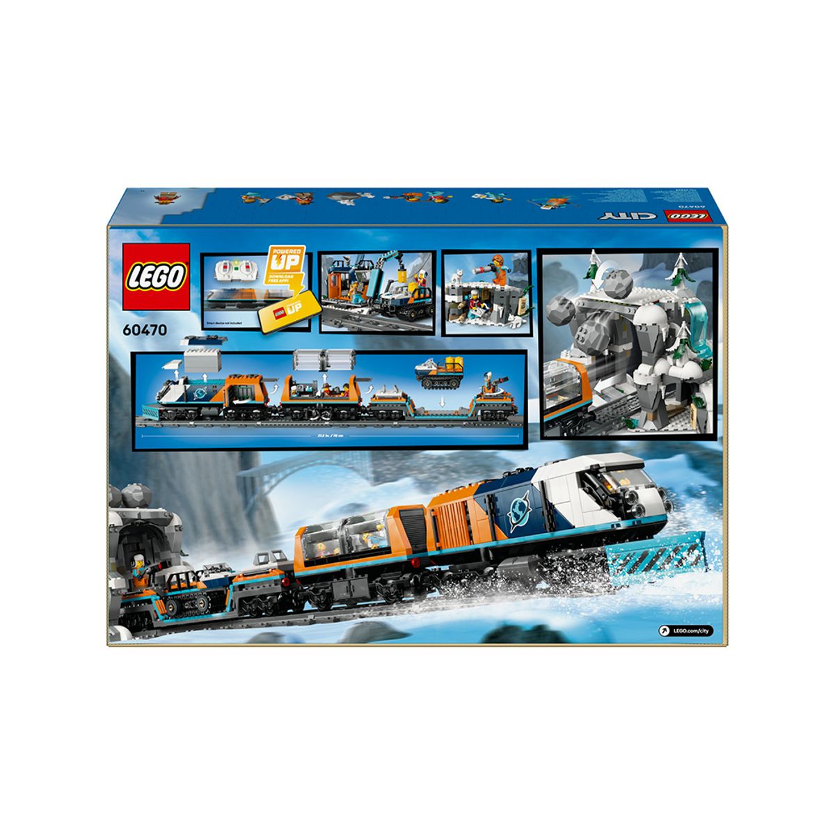 레고(LEGO) 레고 시티 60470 북극탐사 무선조종 특급 열차 [레고공식]