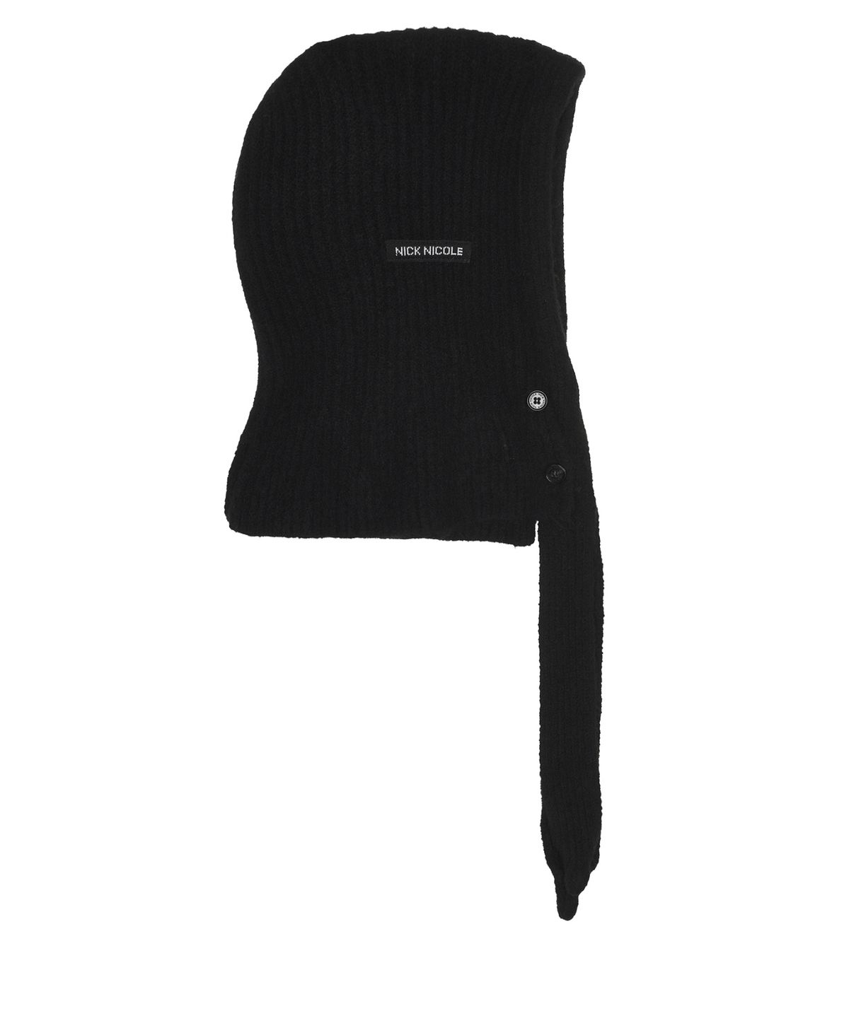 닉앤니콜(NICK&NICOLE) SOFT KNIT HOOD BALACLAVA_BLACK