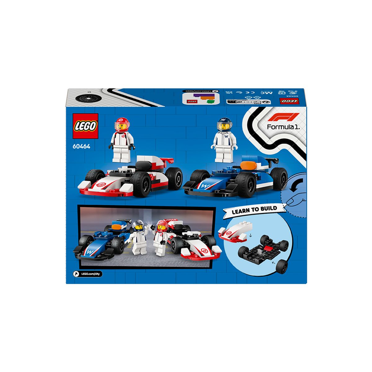 레고(LEGO) 레고 시티 60464 F1® Williams Racing & Haas F1® 레이스 카 [레고공식]