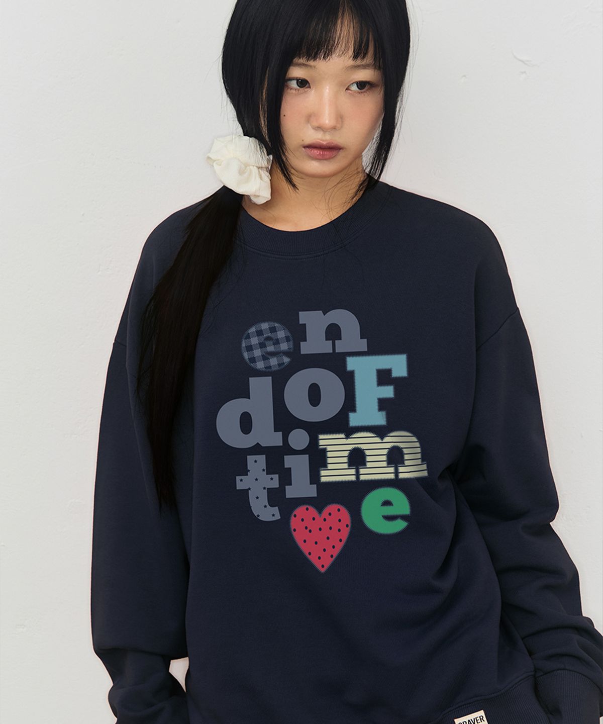 그레이버(GRAVER) [UNISEX]END OF TIME 로고 맨투맨_11color