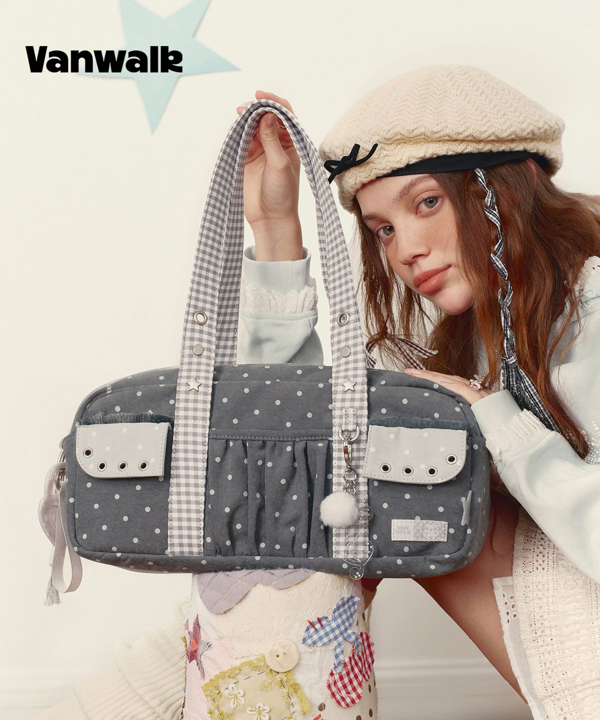 반워크(VANWALK) 어거스트 토트백 [다크 그레이]