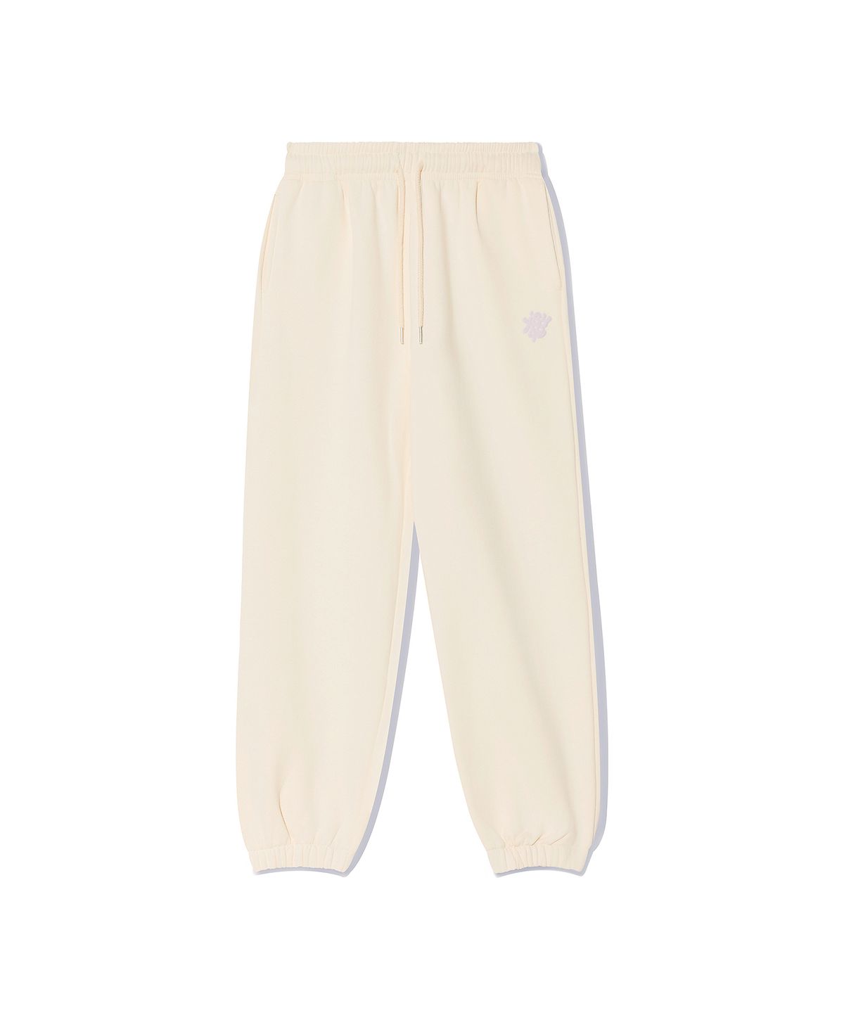 키쇼르(KISHOR) (기모) Puff Logo Pants Ivory