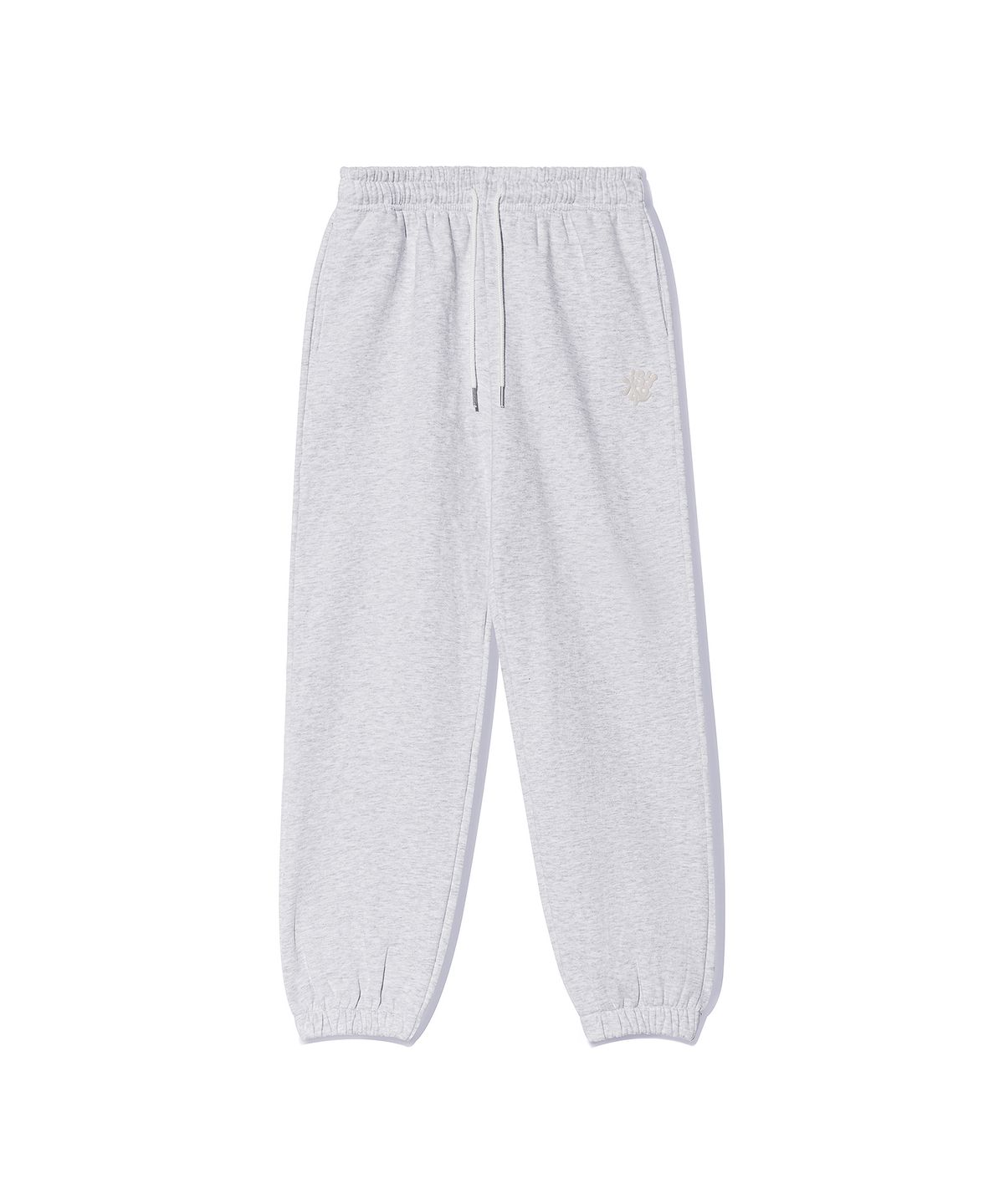 키쇼르(KISHOR) (기모) Puff Logo Pants Melangegrey