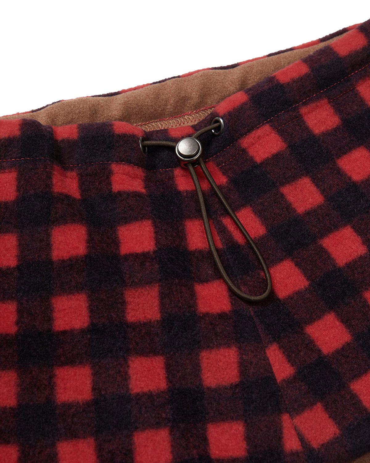 카락터(KARACTOR) Grid fleece neck warmer / Red