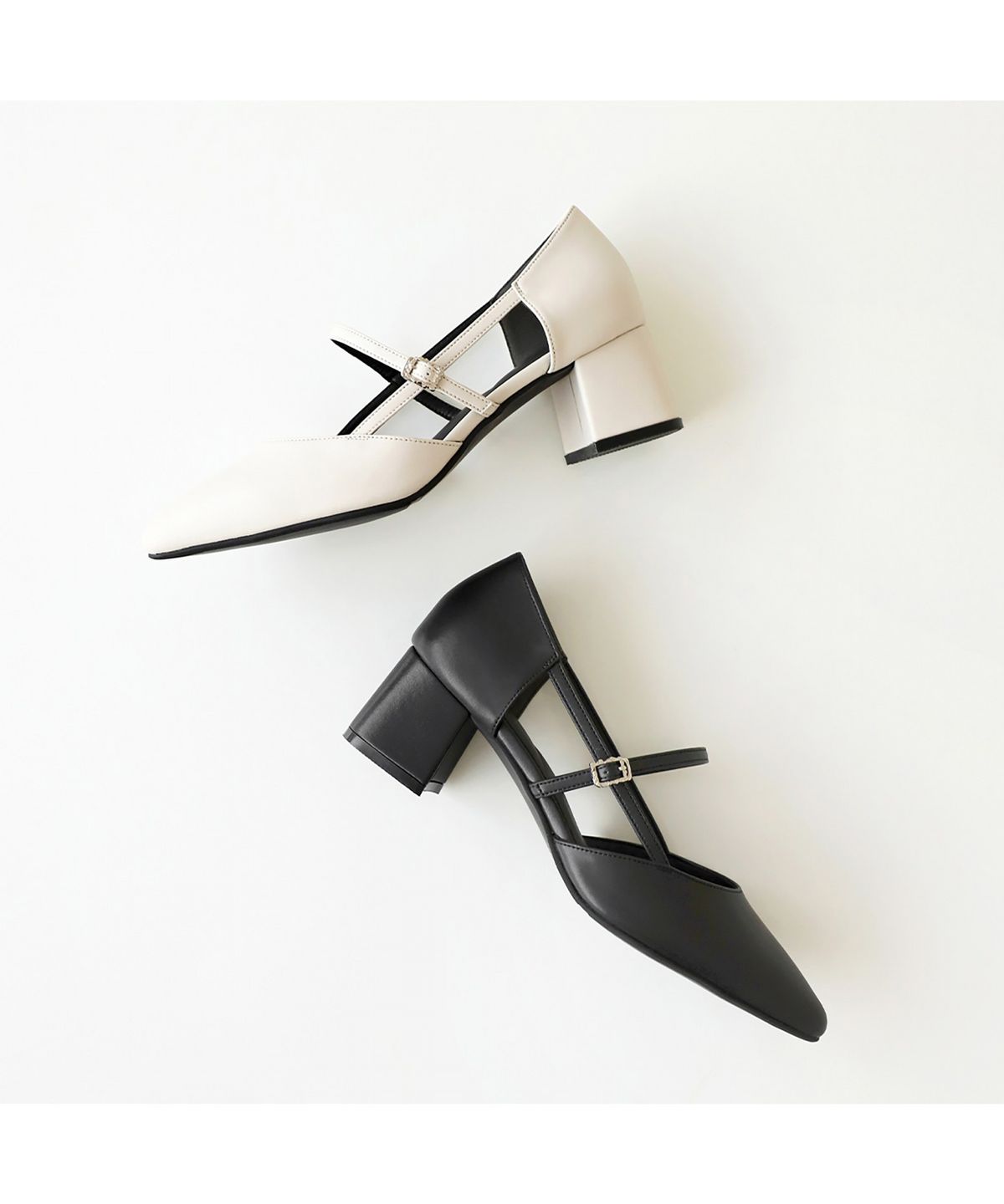 엘칸토(ELCANTO) 인텐스 여성 스트랩 메리제인 펌프스 5cm LCWD80I613