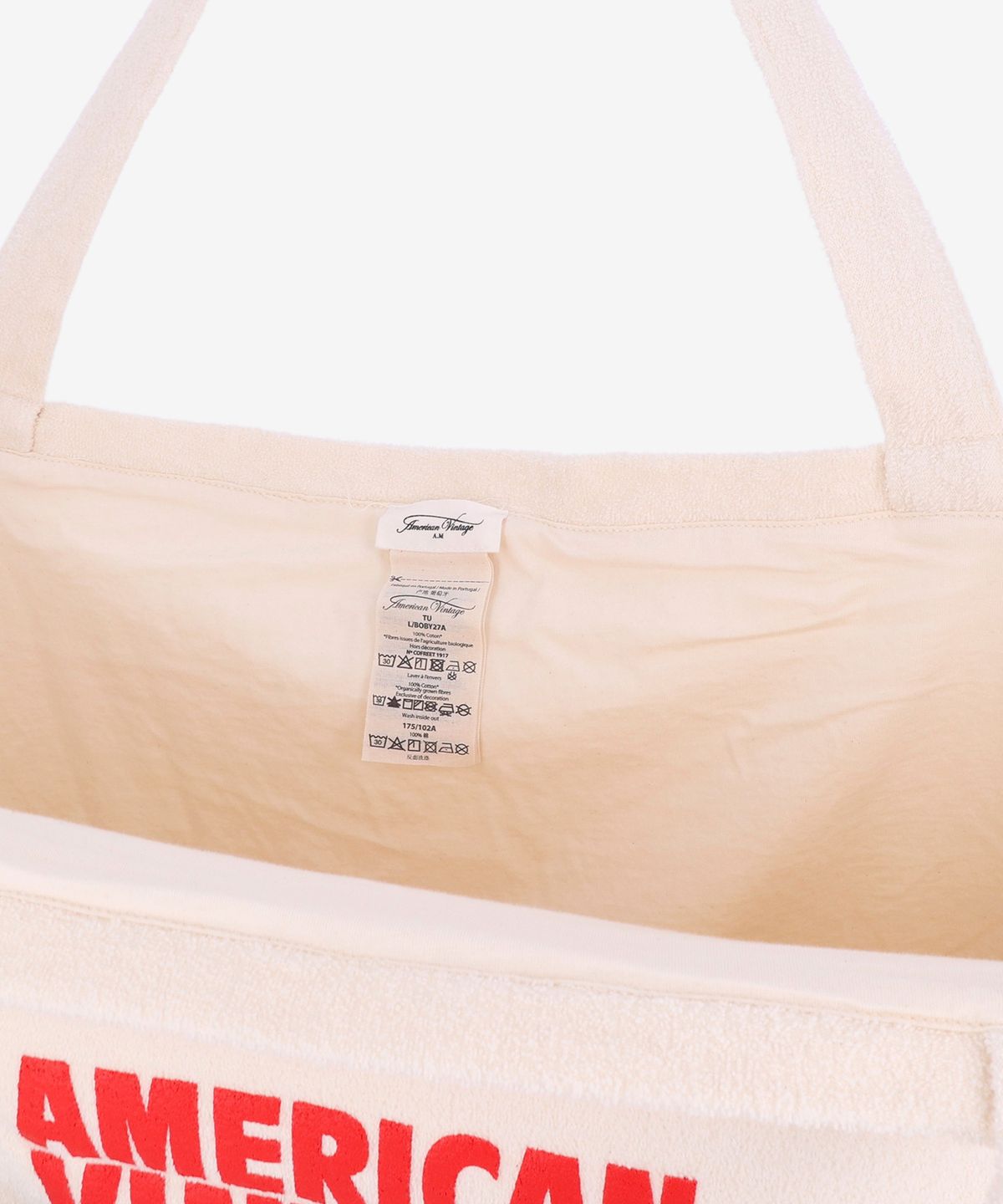 아메리칸 빈티지(AMERICAN VINTAGE) BOBYPARK 토트백 - 에크루 / BOBY27AH25ECRU