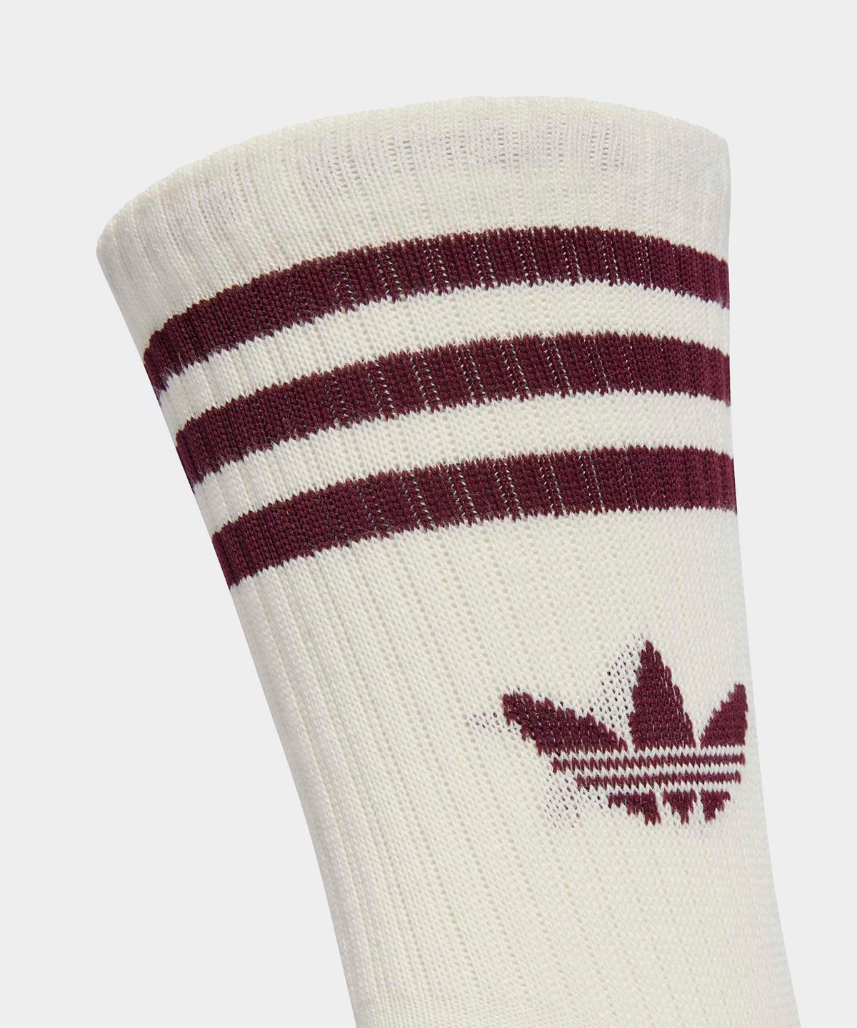 아디다스(ADIDAS) 3-스트라이프 크루 삭스 3켤레 - 화이트:아우라커피 / KD8253