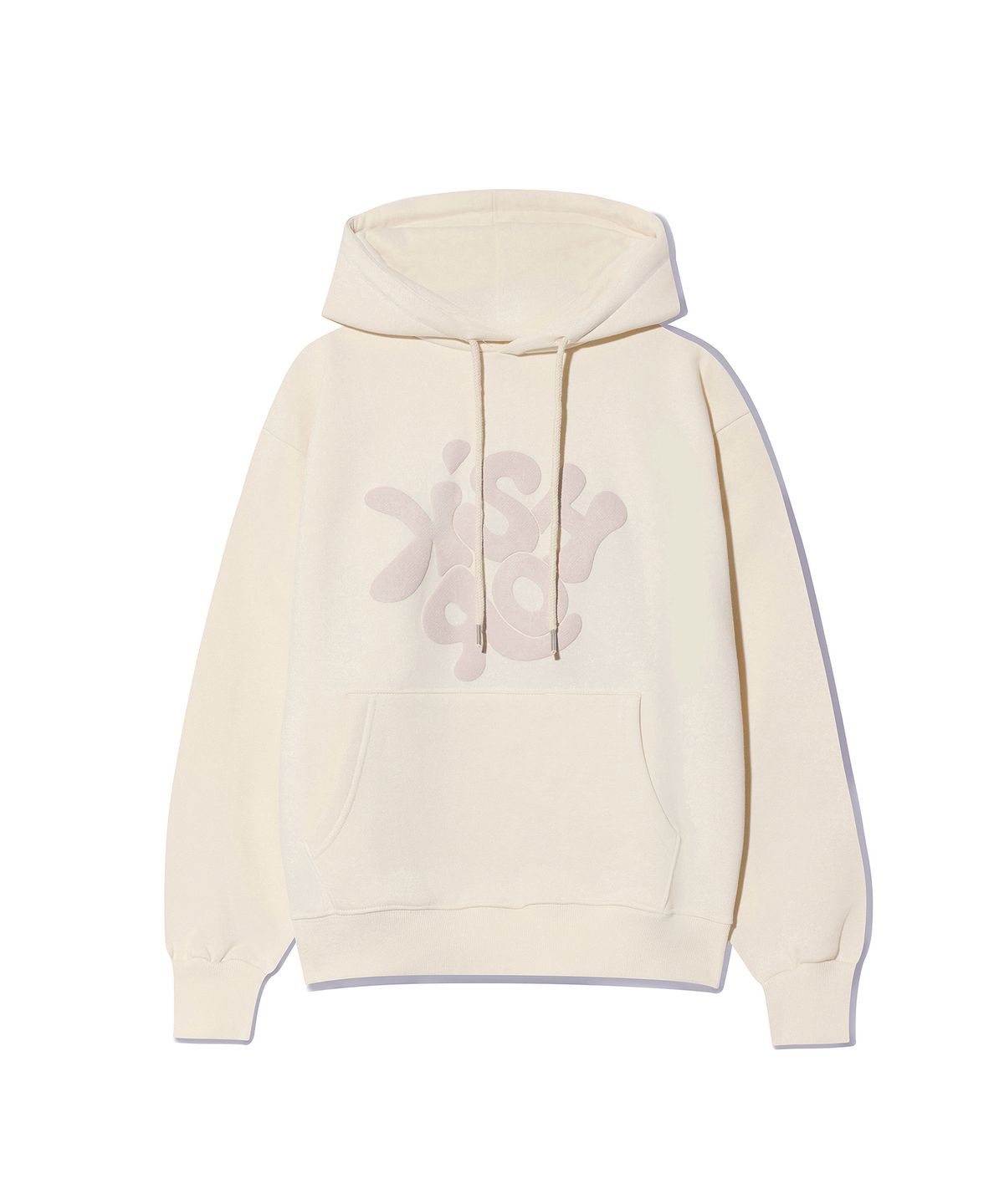 키쇼르(KISHOR) (기모) Puff Logo Hoodie Ivory