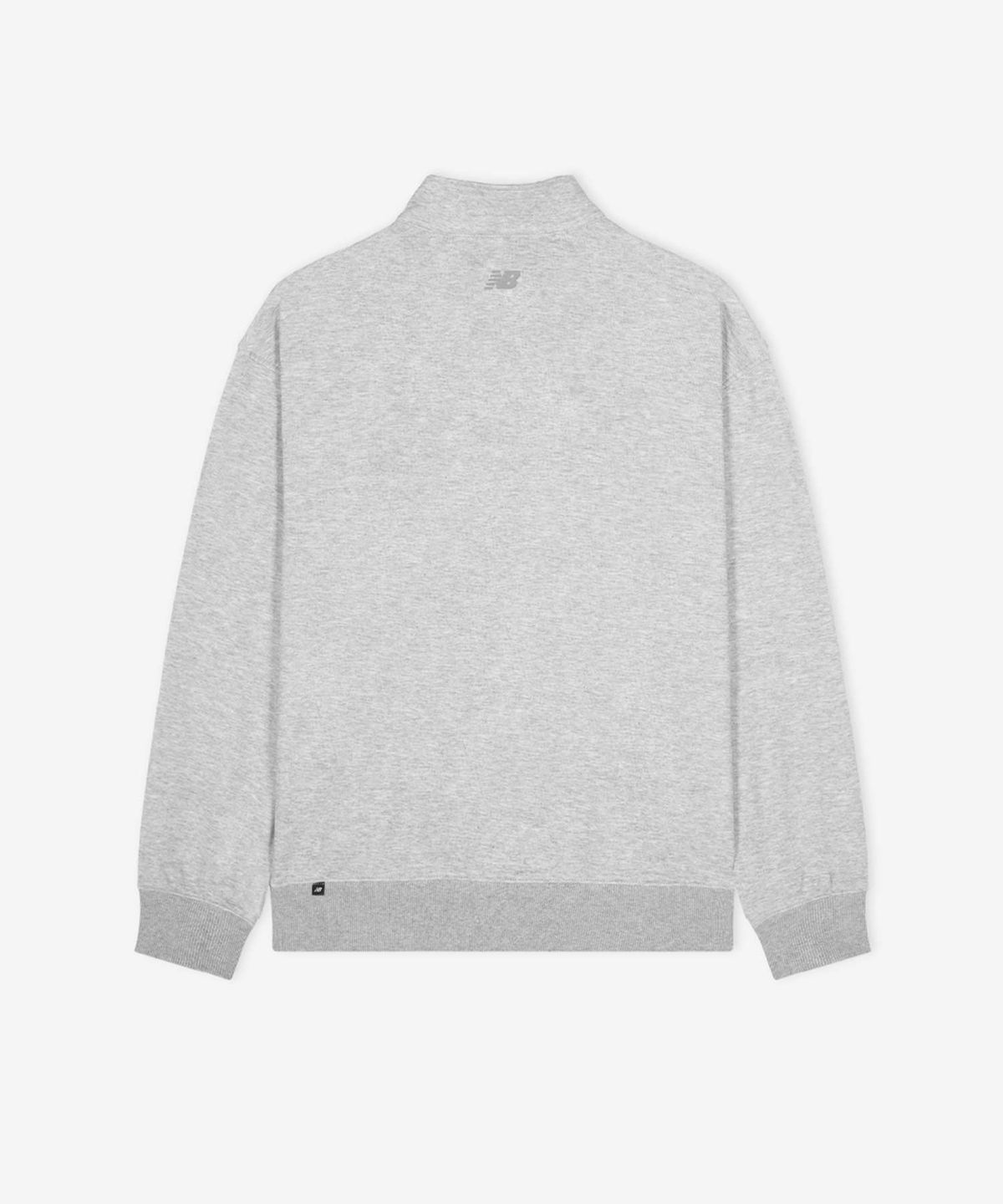 뉴발란스(NEW BALANCE) NBNCG11213 / UNI 에센셜 스몰로고 반집업 맨투맨 (GRAY)