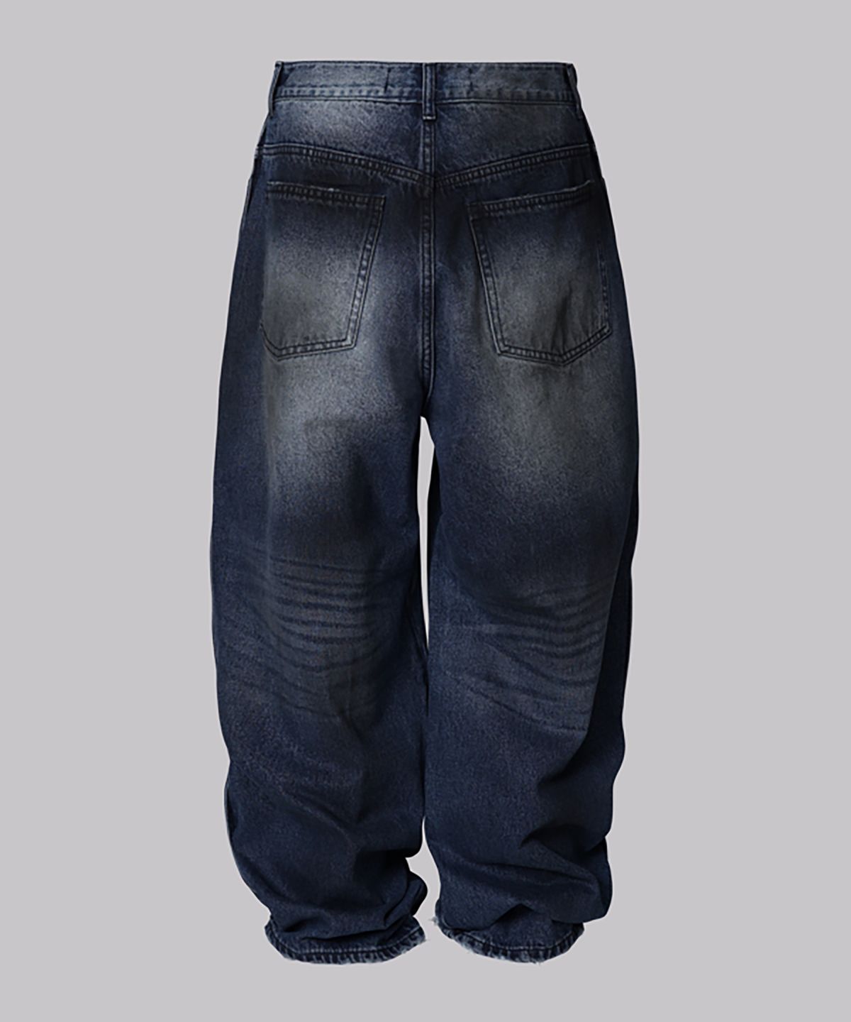 코너블레스(CORNERBLESS) QUILTED DIRTY DENIM PANTS