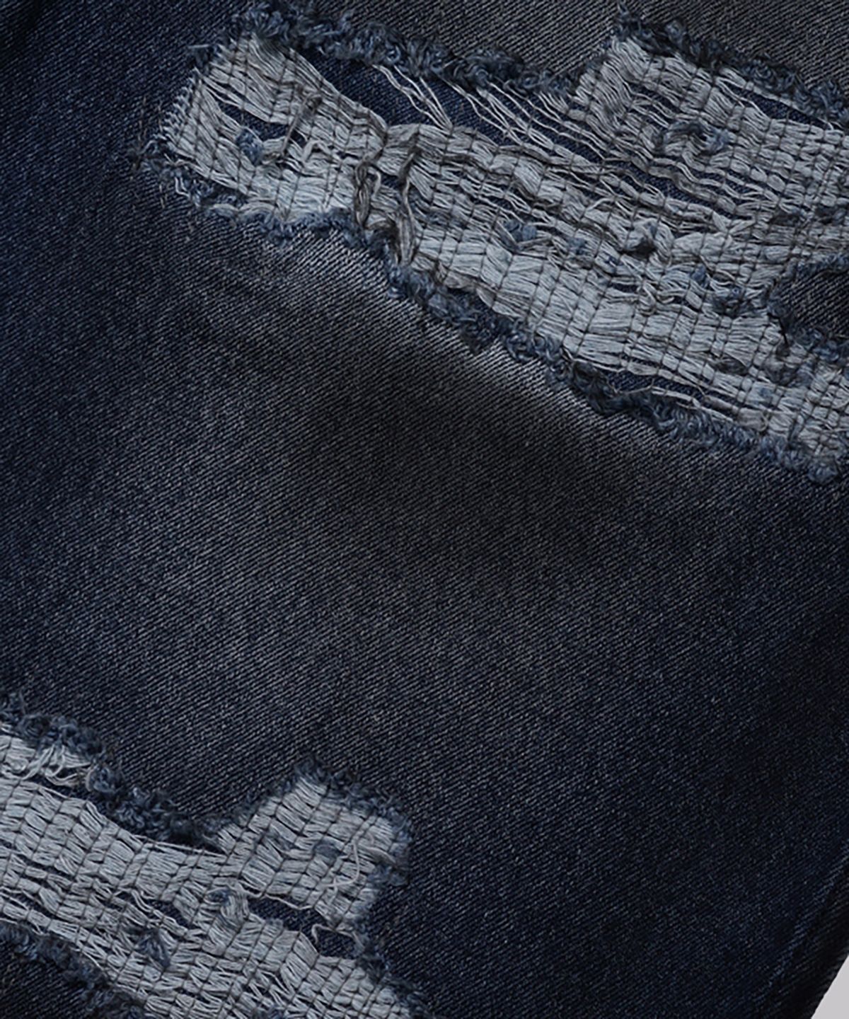 코너블레스(CORNERBLESS) QUILTED DIRTY DENIM PANTS