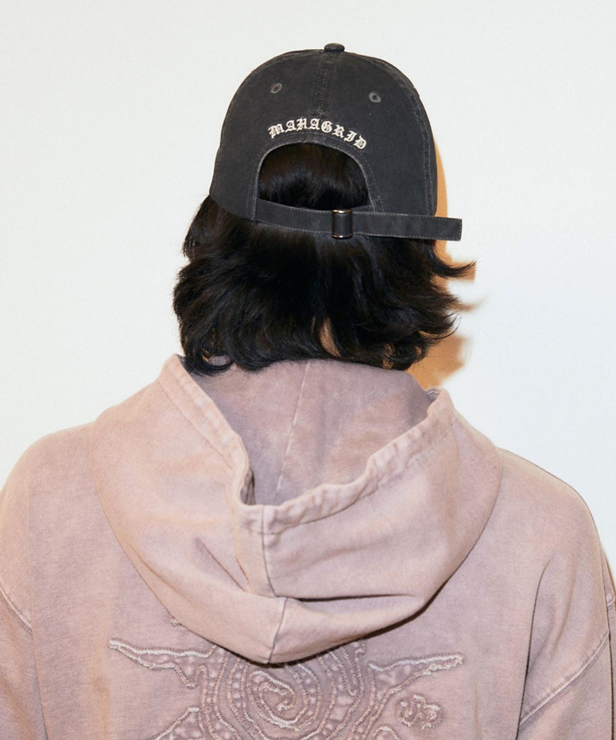 마하그리드(MAHAGRID) VINTAGE WASHED M BALL CAP BLACK(MG2GSMAB35A)