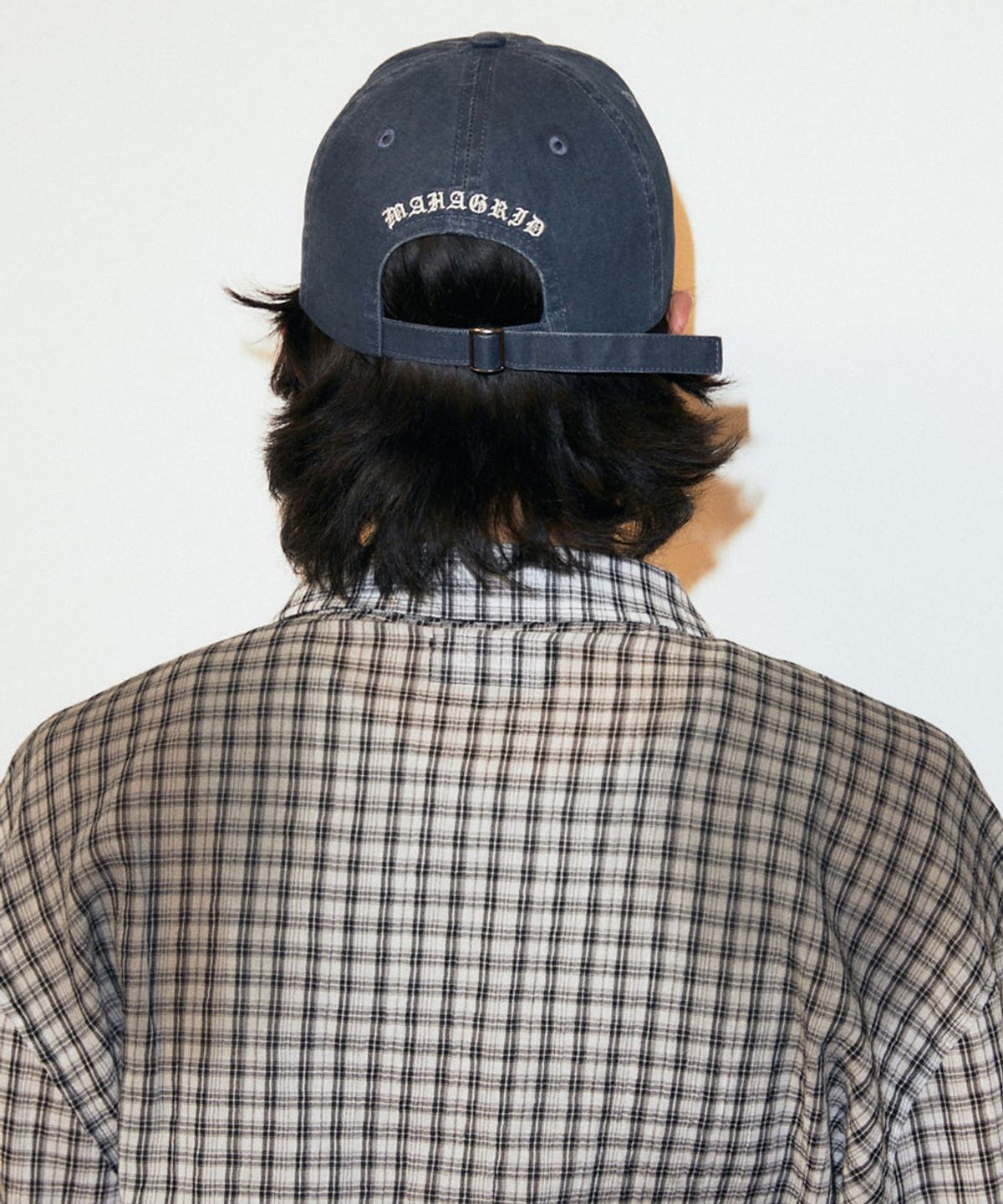 마하그리드(MAHAGRID) VINTAGE WASHED M BALL CAP NAVY(MG2GSMAB35A)
