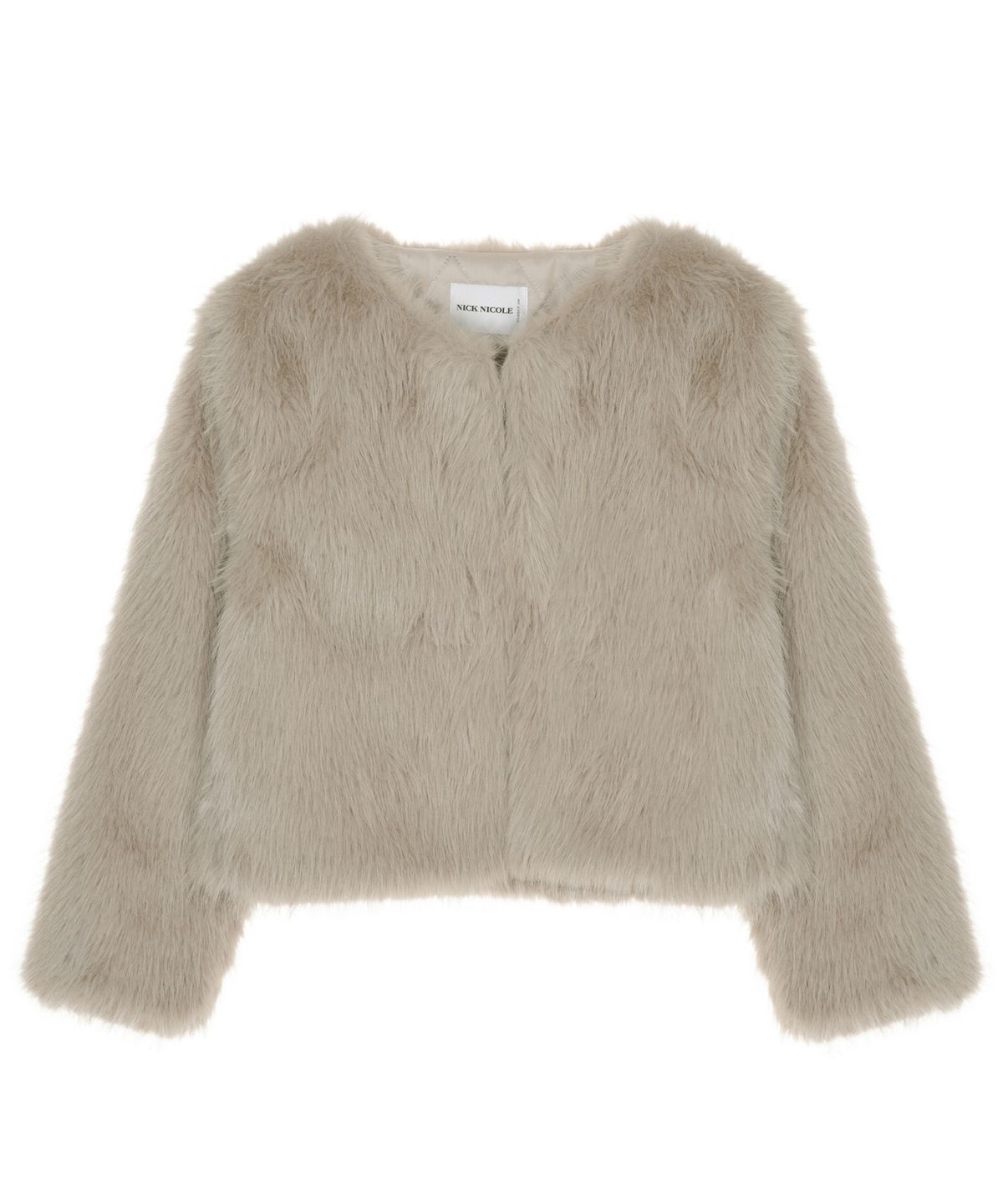 닉앤니콜(NICK&NICOLE) SOFT FUR CROPPED JACKET_BEIGE