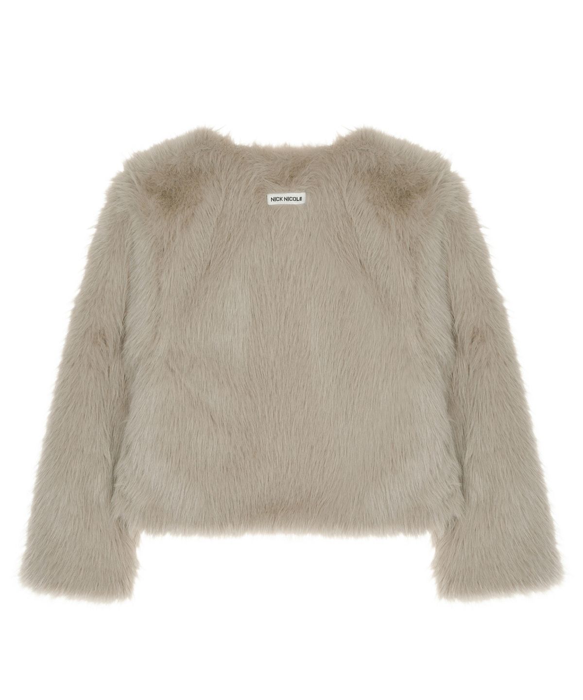 닉앤니콜(NICK&NICOLE) SOFT FUR CROPPED JACKET_BEIGE