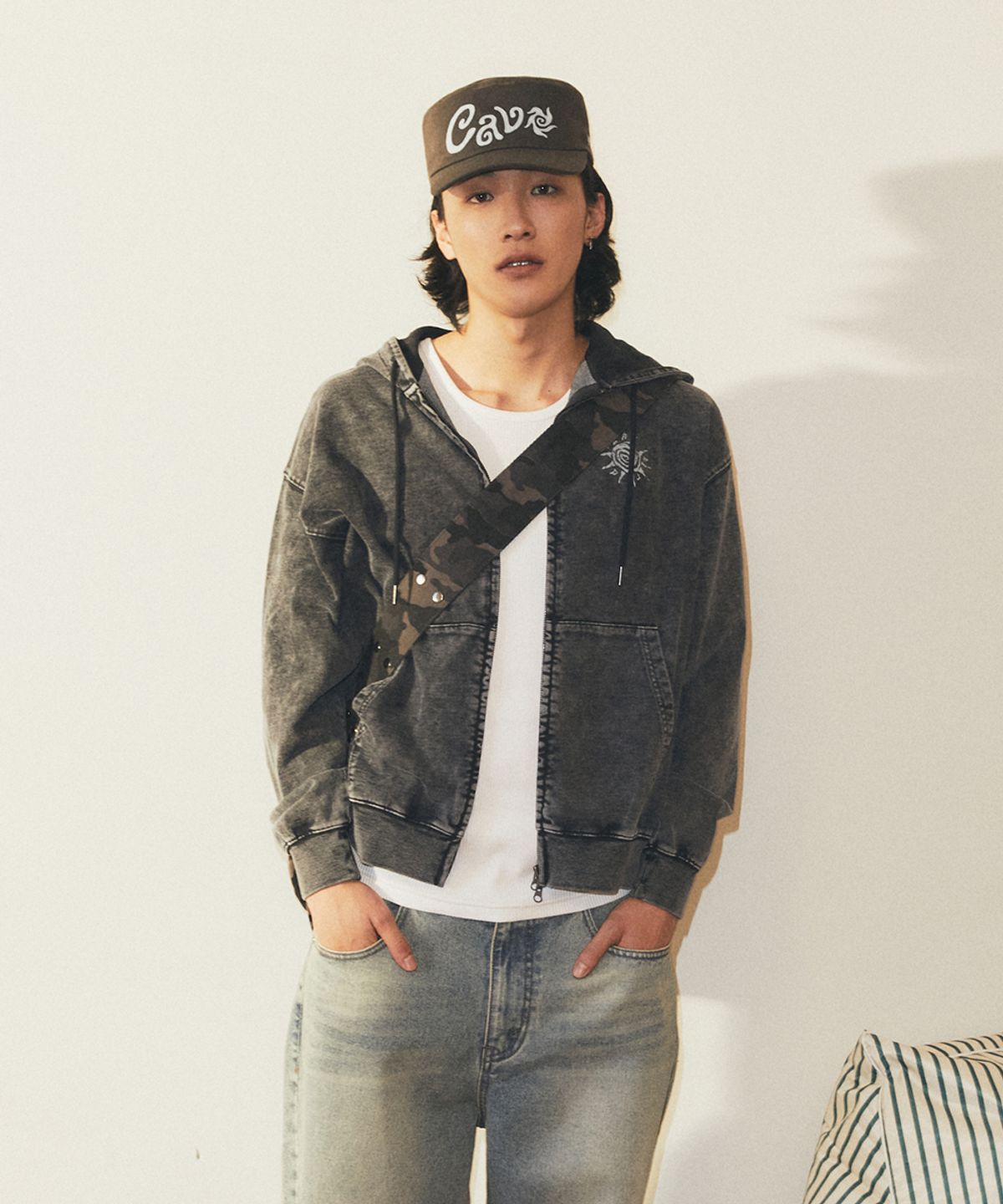 마하그리드(MAHAGRID) CAVE PILLBOX CAP NAVY(MG2FFMAB39A)