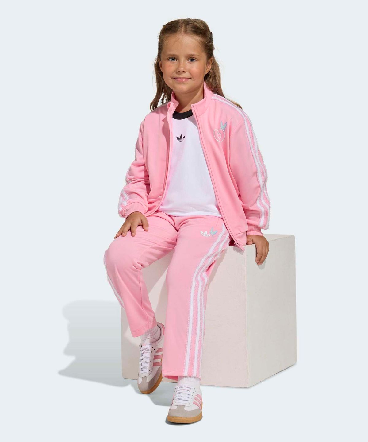 아디다스 키즈(ADIDAS KIDS) 아디다스 X 디즈니 엘리스 파이어버드 트랙 수트 키즈 - 핑크 / KE9978