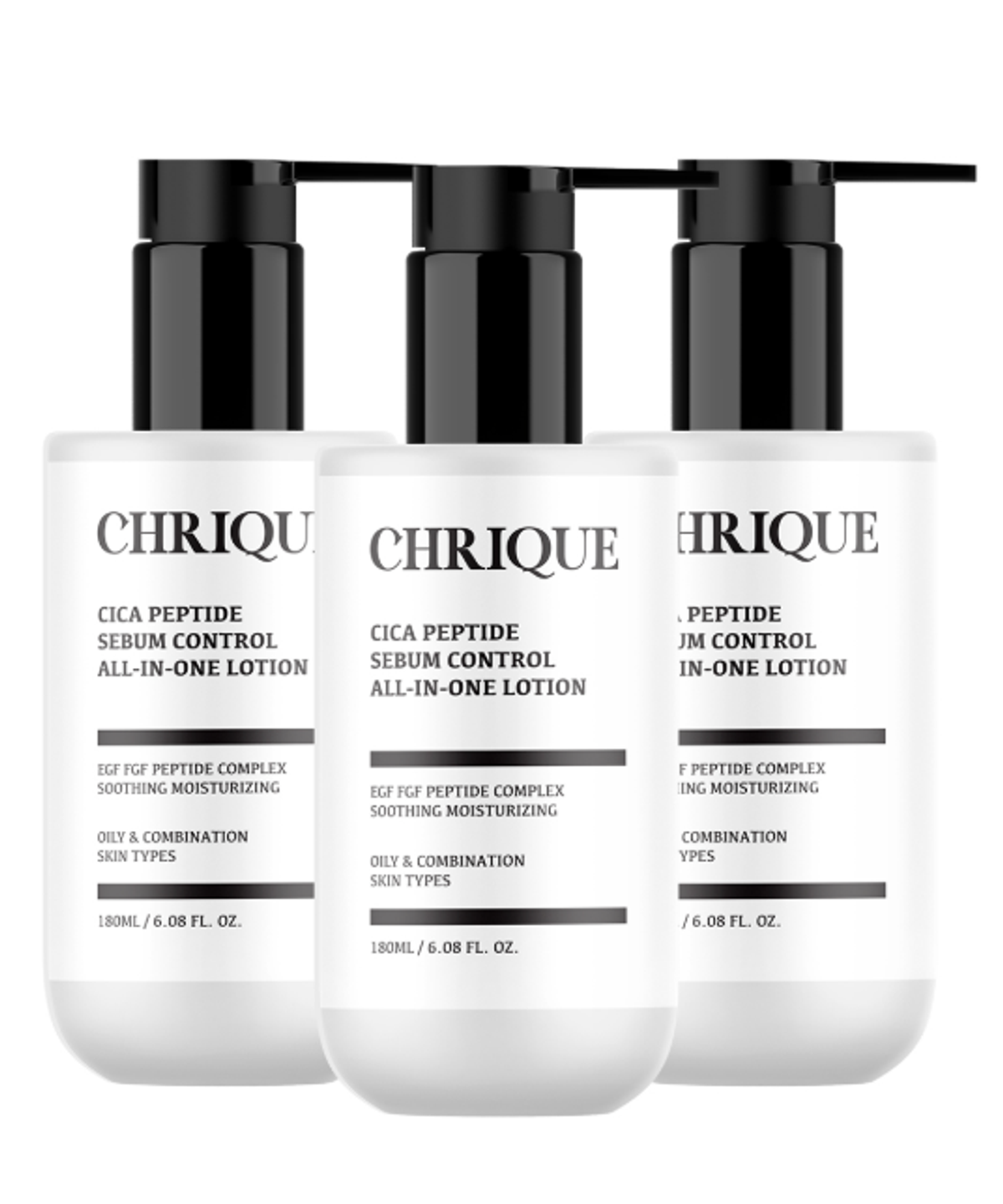 크리크(CHRIQUE) 크리크 시카 펩타이드 피지 컨트롤 올인원 로션 180ml 2개