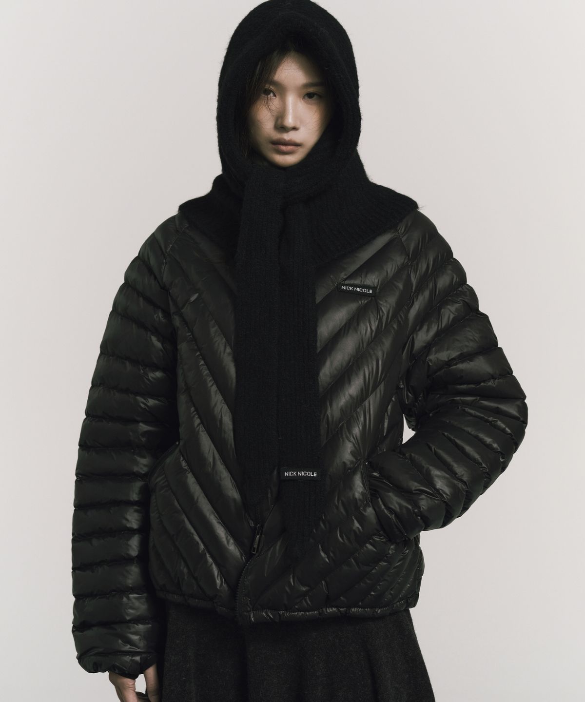 닉앤니콜(NICK&NICOLE) NICOLE LIGHT WEIGHT PADDING_BLACK