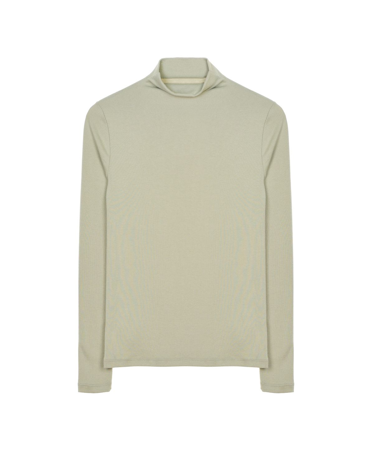 닉앤니콜(NICK&NICOLE) [ESSENTIAL] HIGH NECK SLIM TOP_LIGHT GREEN