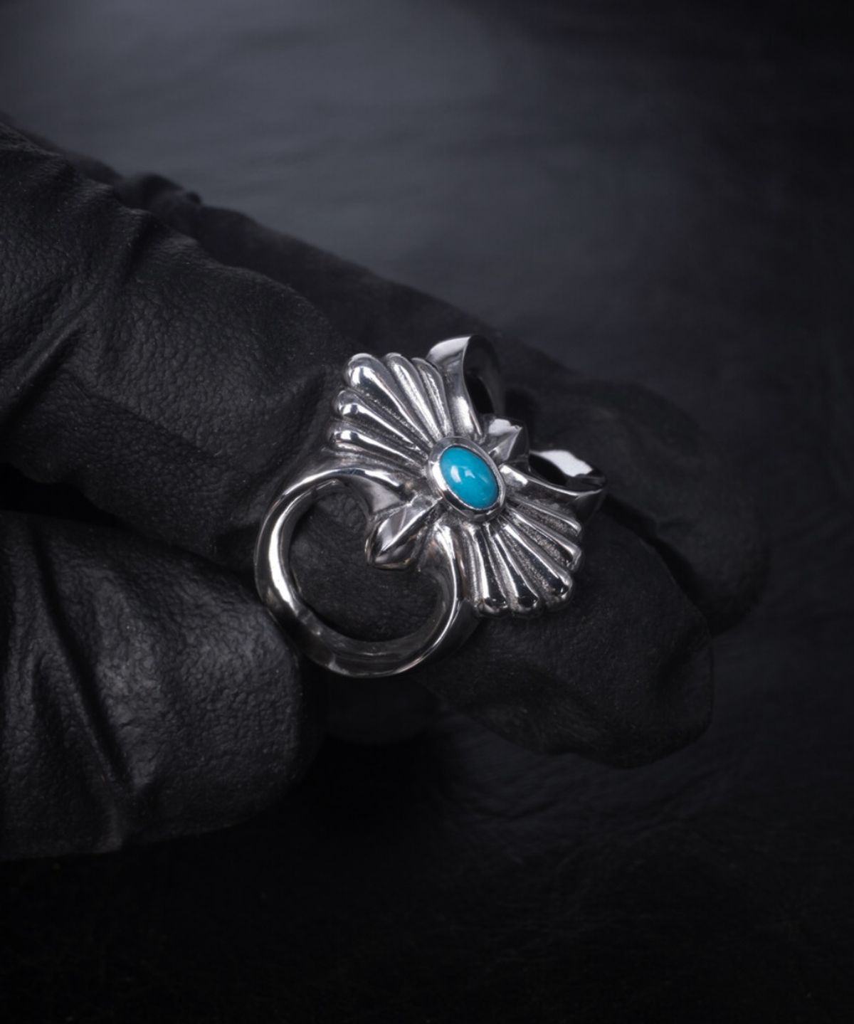 조실버(JOSILVER) 모닝글로리 반지(turquoise)